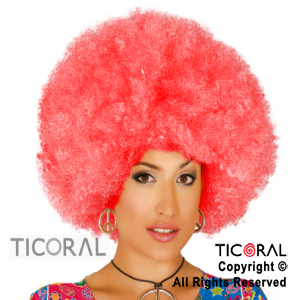 PELUCA AFRO SUPER ROJO HS7530-4 x 1